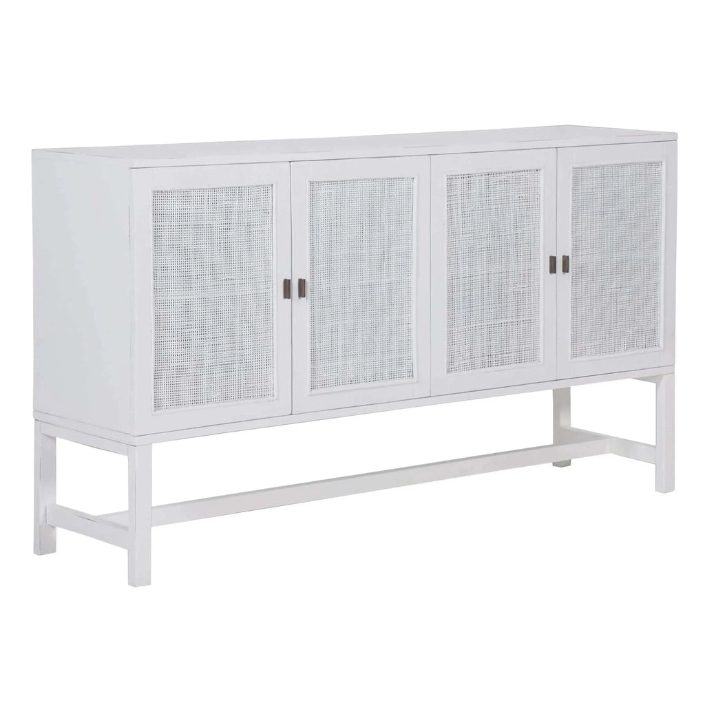 rattan Sideboard Buffet white -Upinteriors