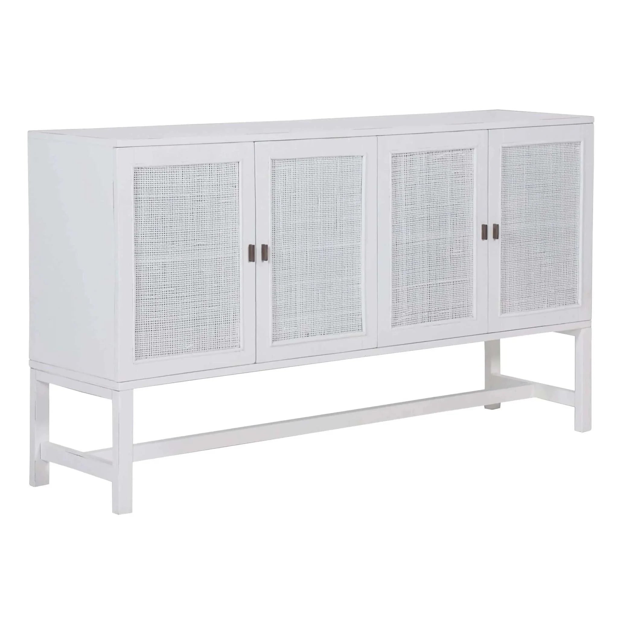 rattan Sideboard Buffet white 