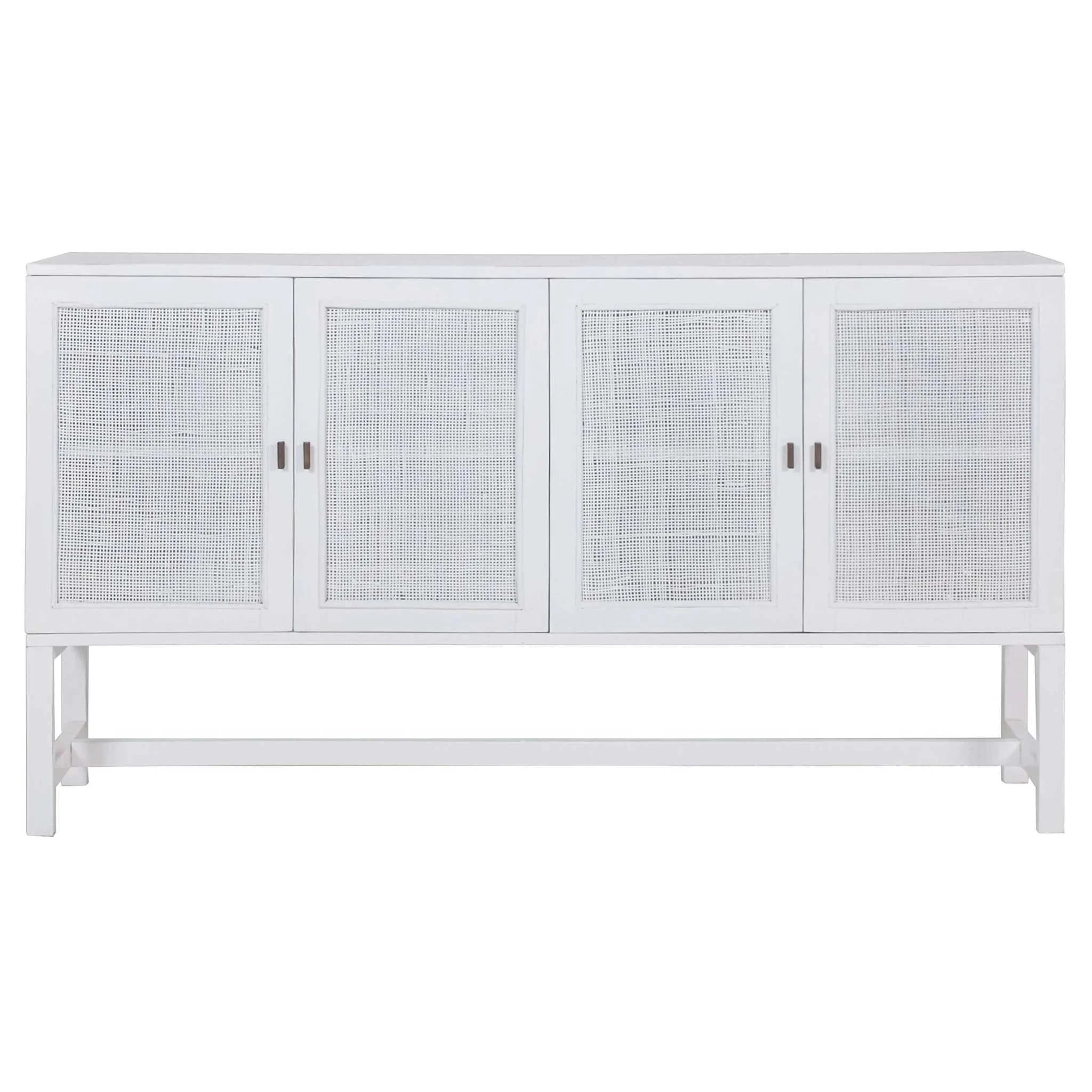 rattan Sideboard Buffet white 