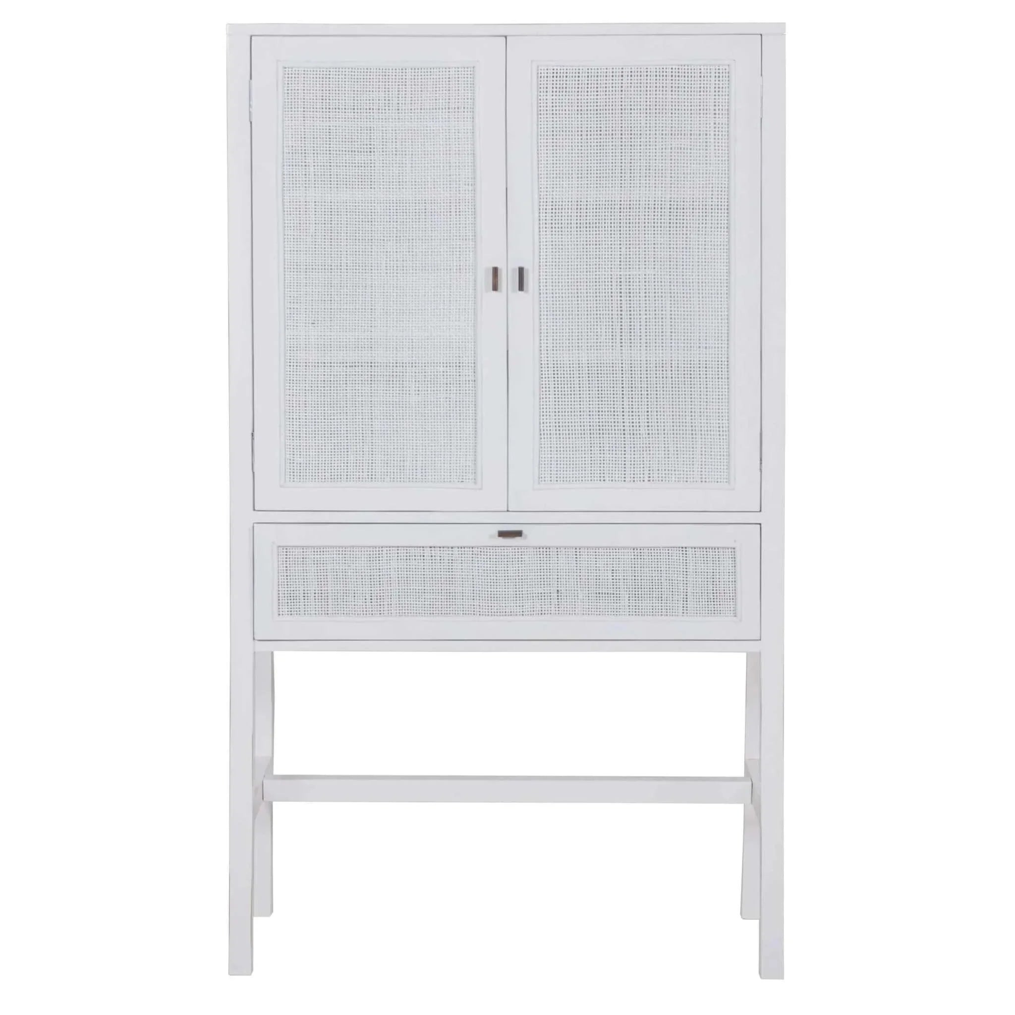 rattan Cabinet white 