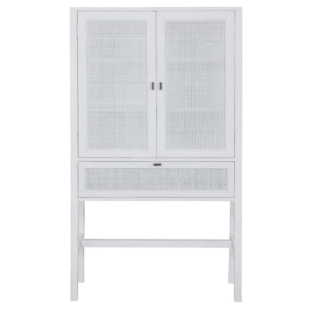 rattan Cabinet white 