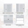 rattan Cabinet white 