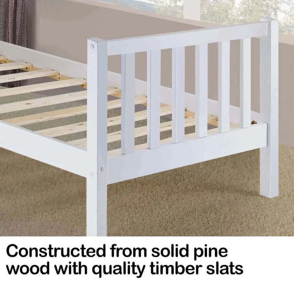 pine single bed