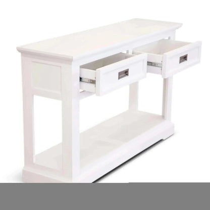 Laelia Console Hallway Entry Table 125cm Solid Acacia Timber Wood Coas