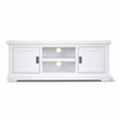 white media console