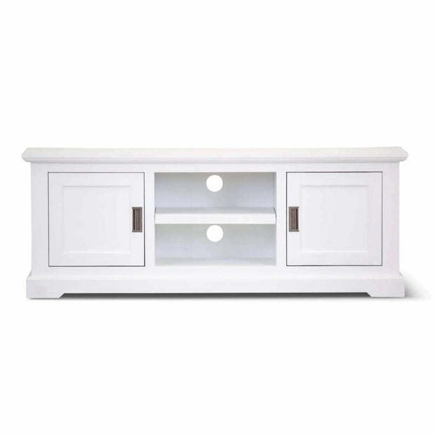 white media console