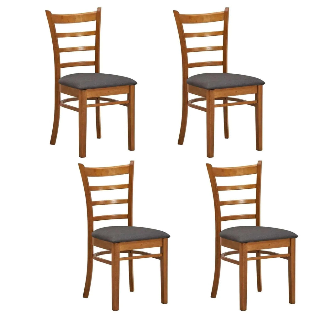 Walnut dining chair set of 4-Upinteriors