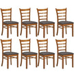 walnut dining chairs set of 8