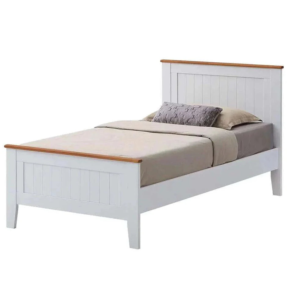 King Single bed White