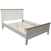 Lobelia Bed Frame Queen Size Mattress Base Solid Rubber Timber Wood - 