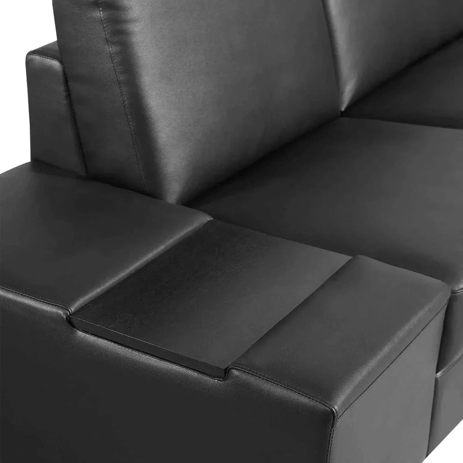 l shaped leather couch