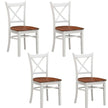 Dining Chair set of 4 White 