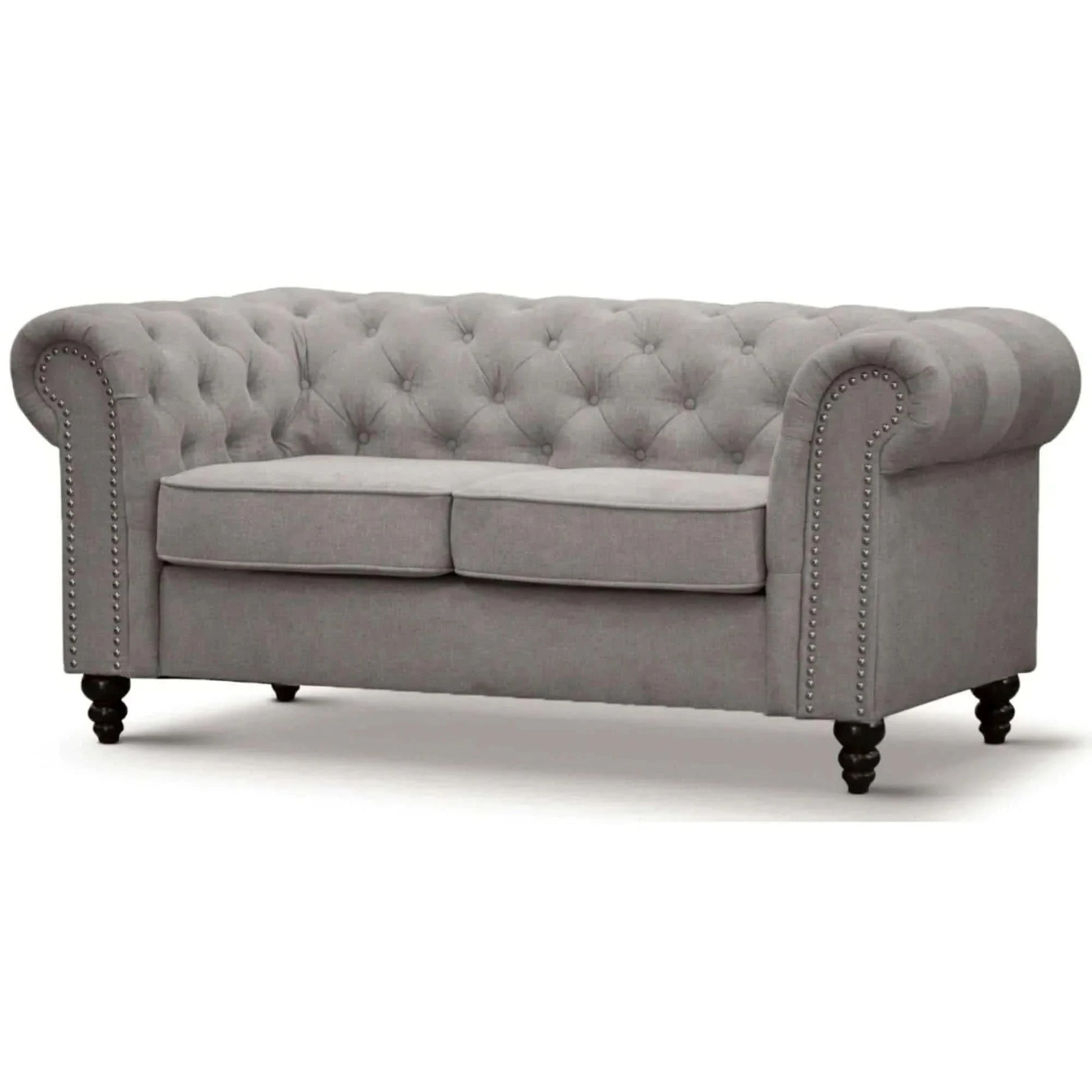 Mellowly 2 Seater Sofa Fabric Uplholstered Chesterfield Lounge Couch -
