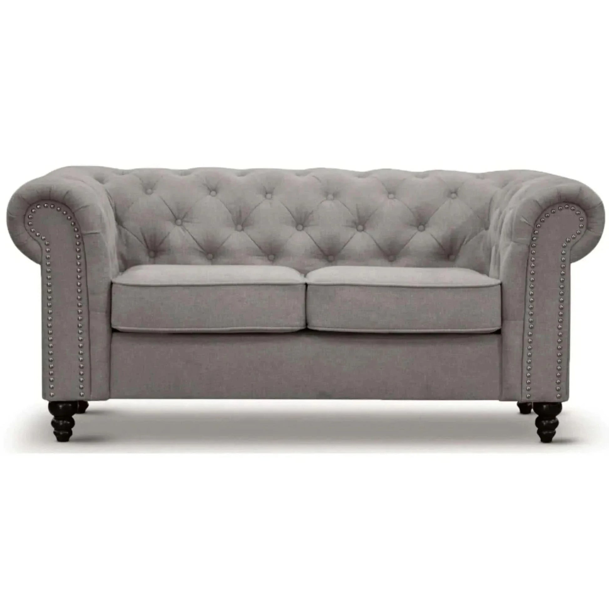 Mellowly 2 Seater Sofa Fabric Uplholstered Chesterfield Lounge Couch -