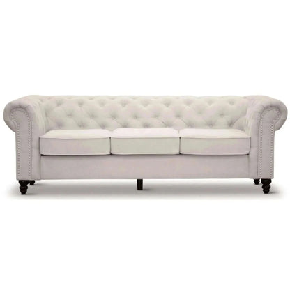 Mellowly 3 + 2 Seater Sofa Fabric Upholstered Chesterfield Lounge Couc