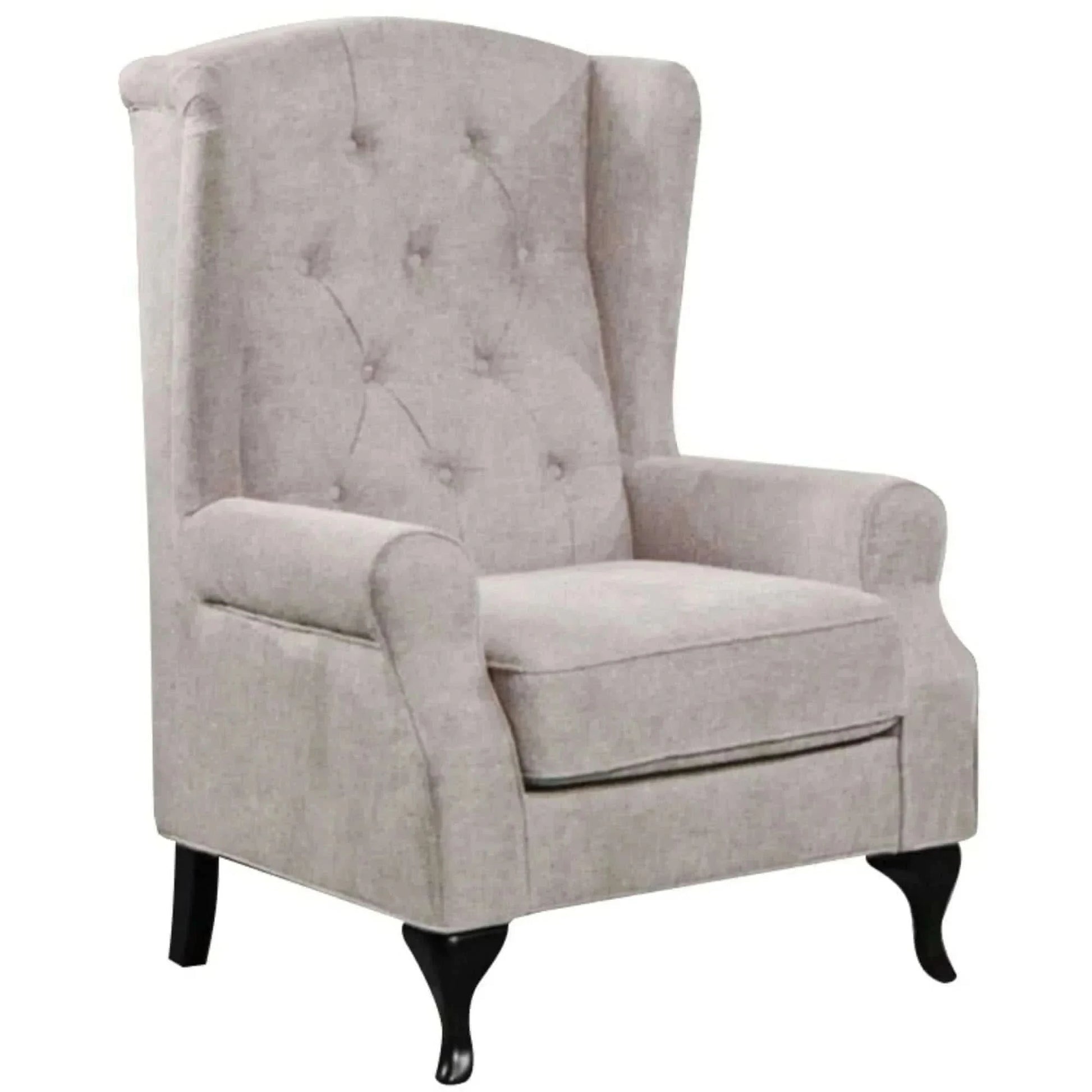 Mellowly Wing Back Chair Sofa Chesterfield Armchair Fabric Uplholstere