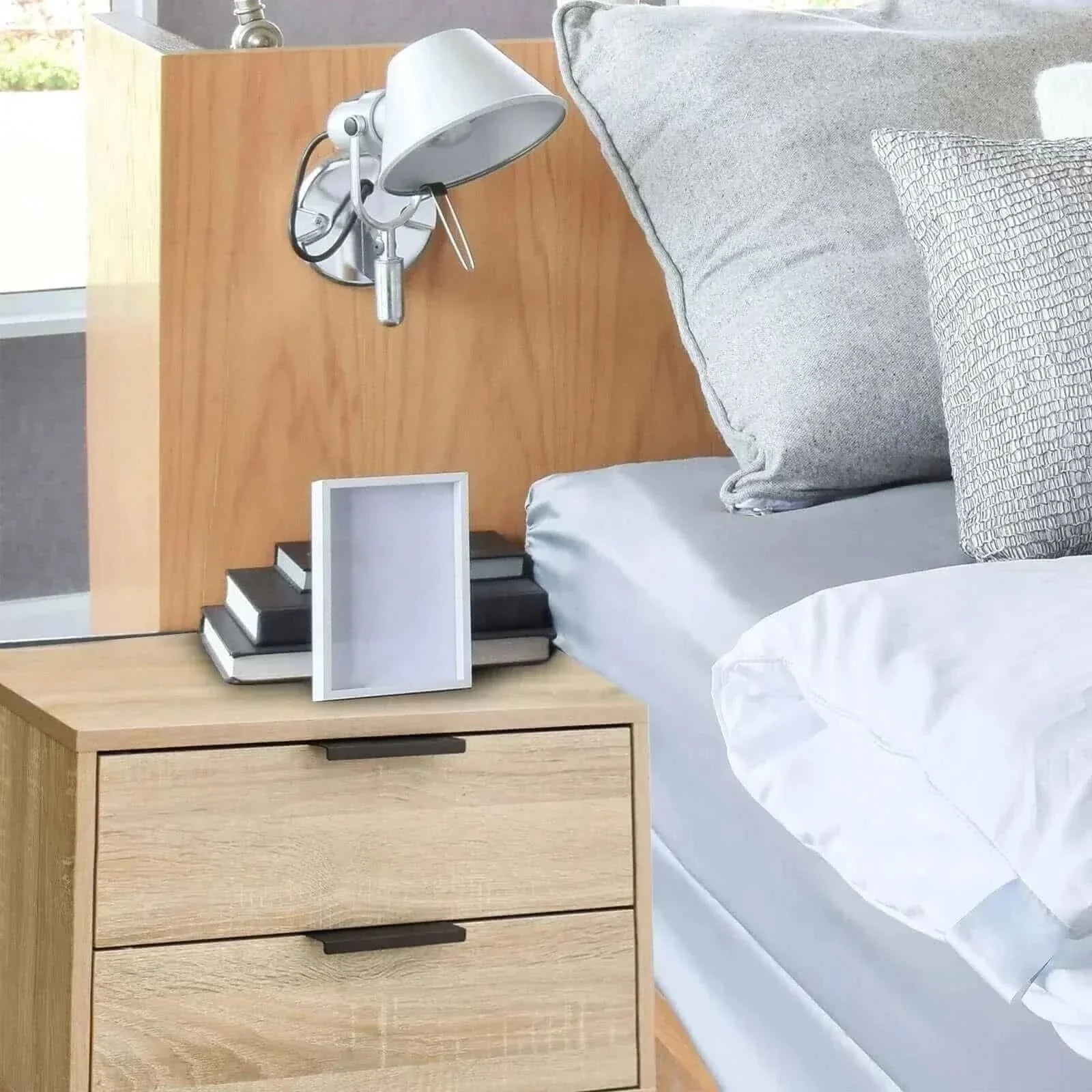 Milano Decor Paddington Drawers Bedside Table Nightstand Unit