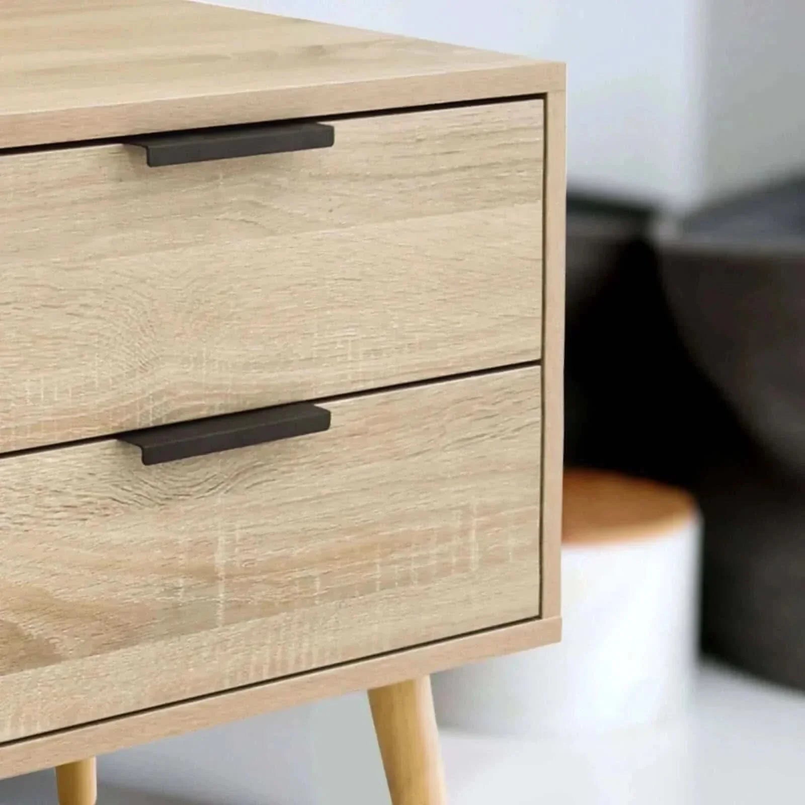 Milano Decor Paddington Drawers Bedside Table Nightstand Unit