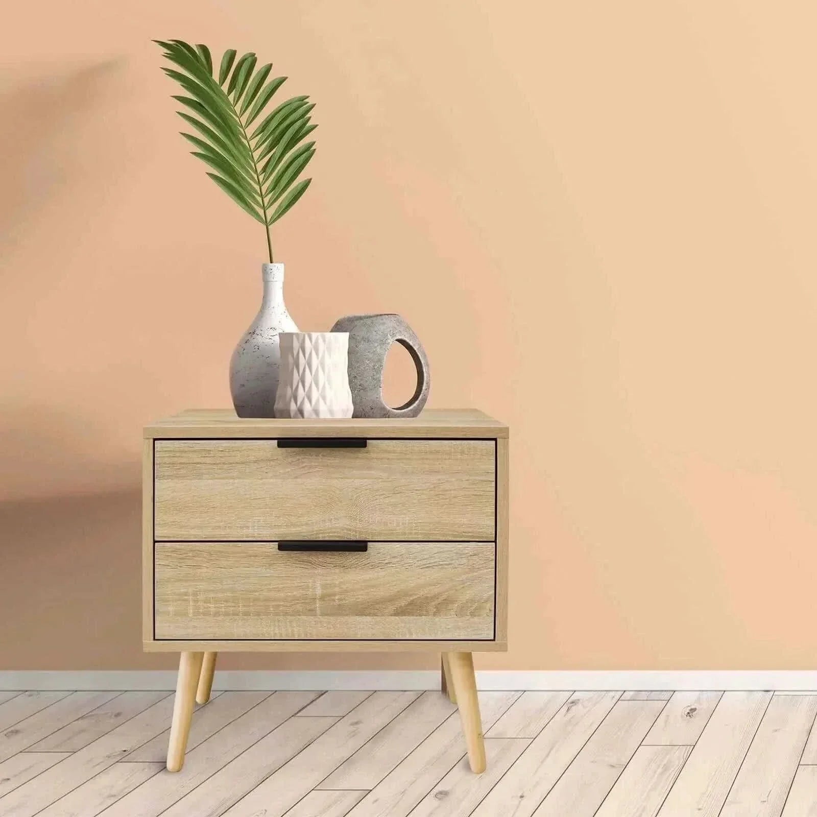 Milano Decor Paddington Drawers Bedside Table Nightstand Unit