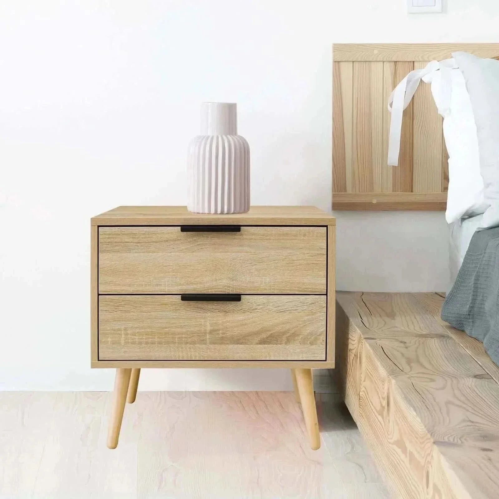 Milano Decor Paddington Drawers Bedside Table Nightstand Unit
