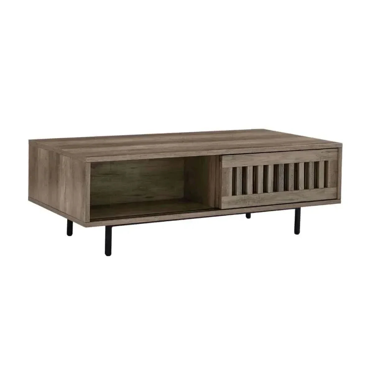 Nathan Mid-century Modern Coffee Table with Storage