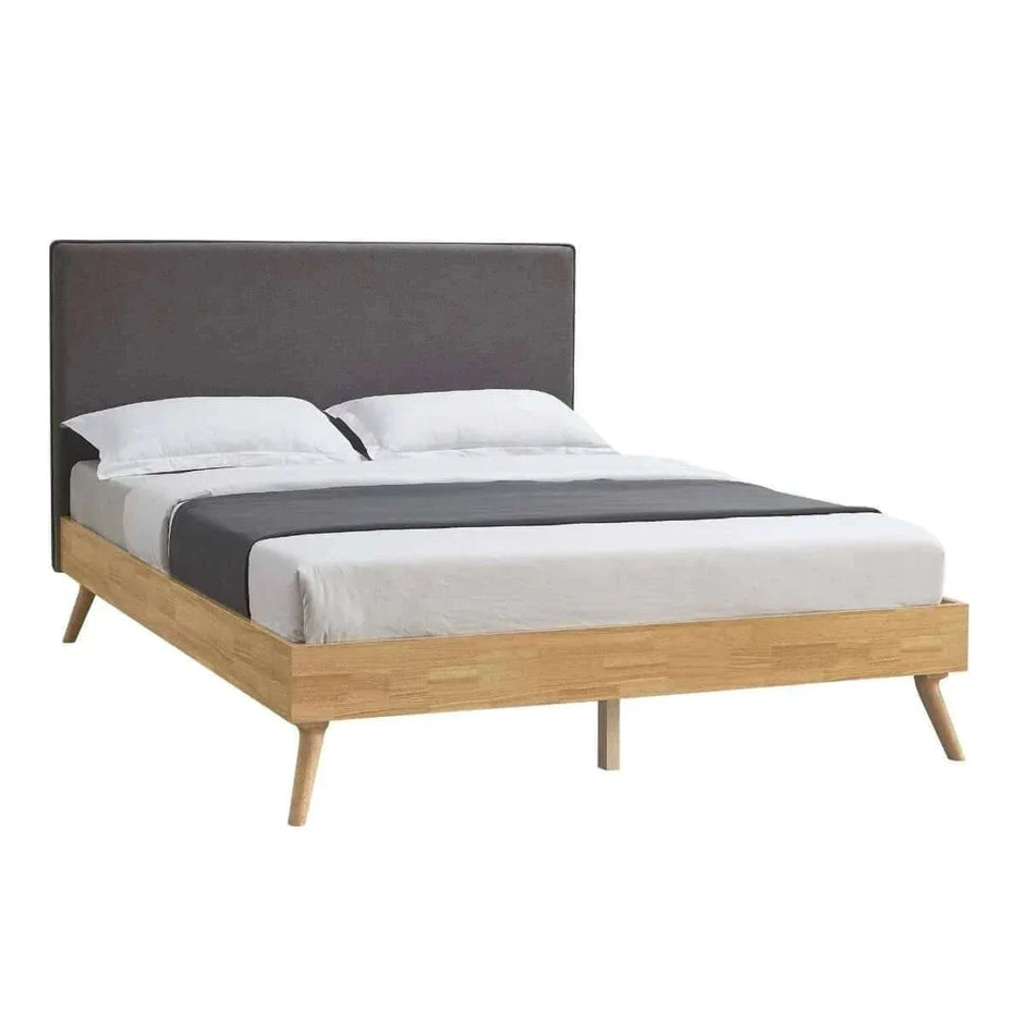 Bed Frame Double with fabric headboard