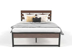 Wooden and Metal Bed Frame Double