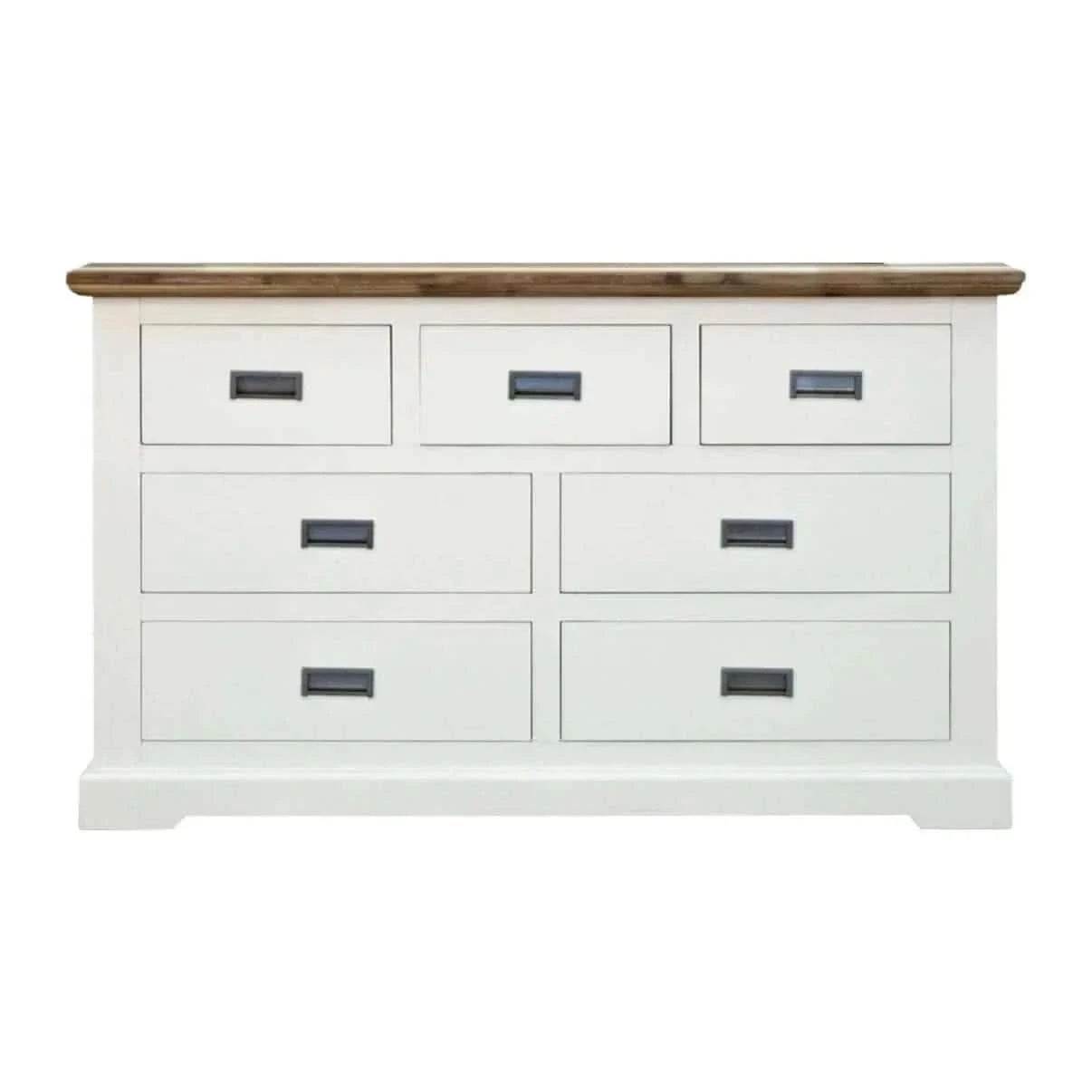 Orville Dresser 7 Chest of Drawers Solid Wood Storage Cabinet - Multi 