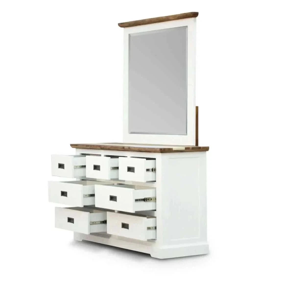 Orville Dresser 7 Chest of Drawers Solid Wood Storage Cabinet - Multi 