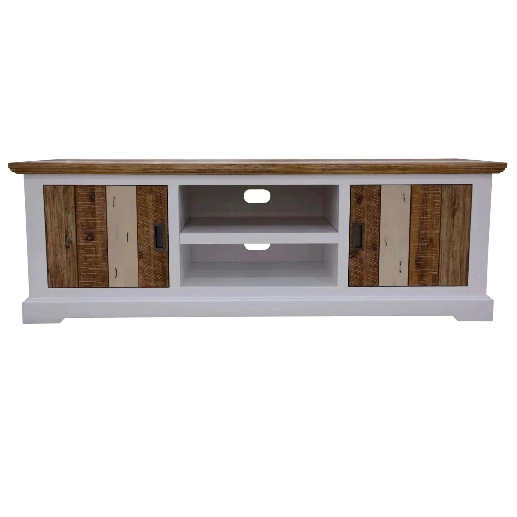 Orville ETU Entertainment TV Unit 180cm 2 Door Solid Acacia Timber - M