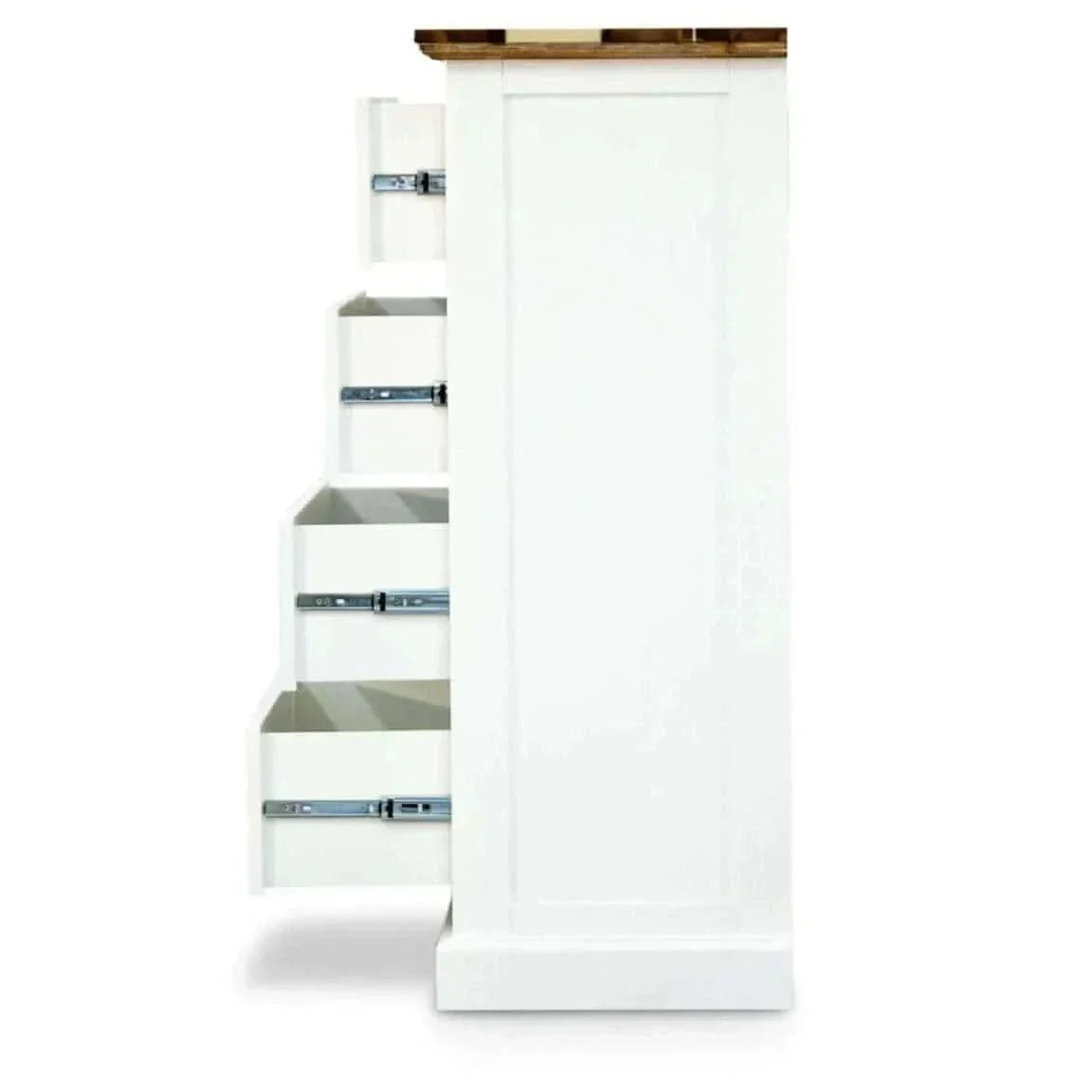 Orville Tallboy 5 Chest of Drawers Solid Wood Storage Cabinet - Multi 