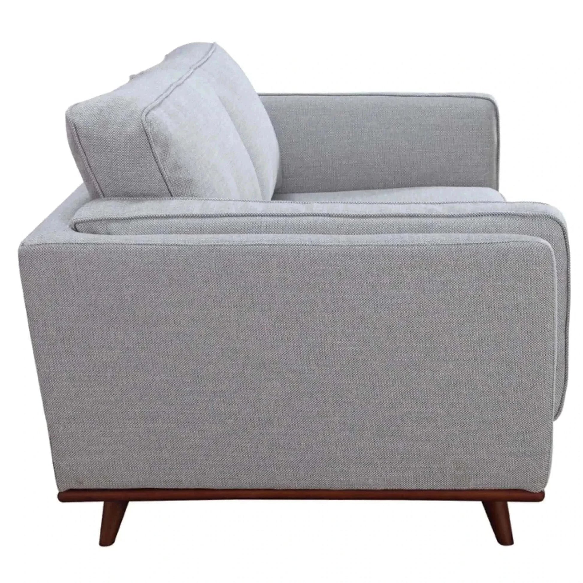 Petalsoft 2 Seater Sofa Fabric Upholstered Lounge Couch - Grey