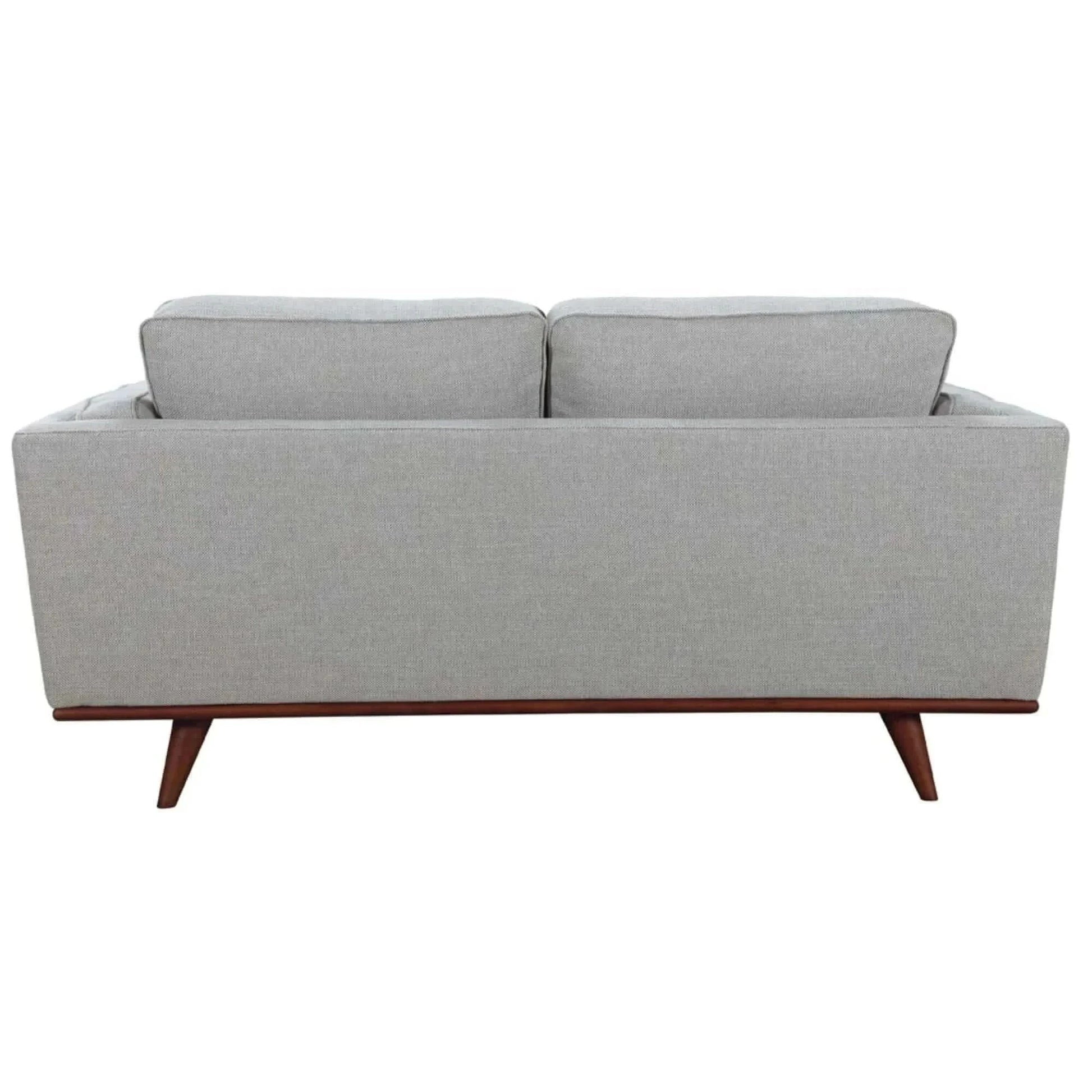 Petalsoft 2 Seater Sofa Fabric Upholstered Lounge Couch - Grey