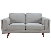 Petalsoft 2 Seater Sofa Fabric Upholstered Lounge Couch - Grey