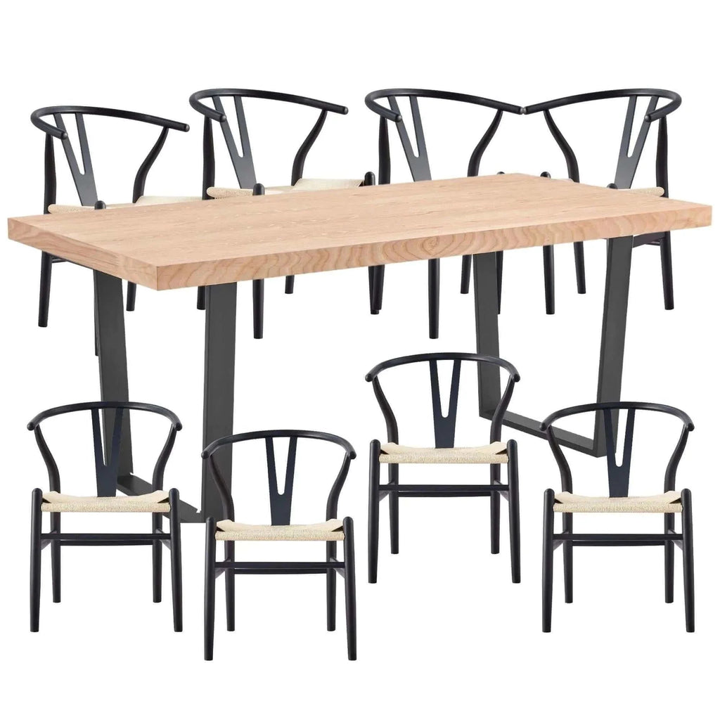 9pc Dining Table Set -Upinteriors