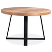 Round Wood Dining Table Black 