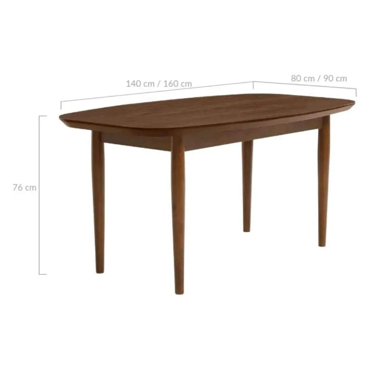 solid walnut dining table