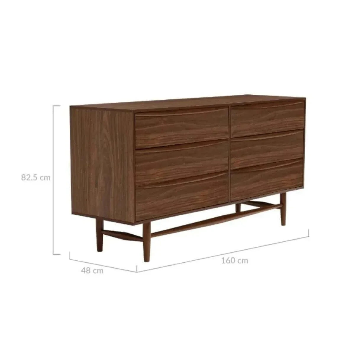 Walnut Chest of drawers