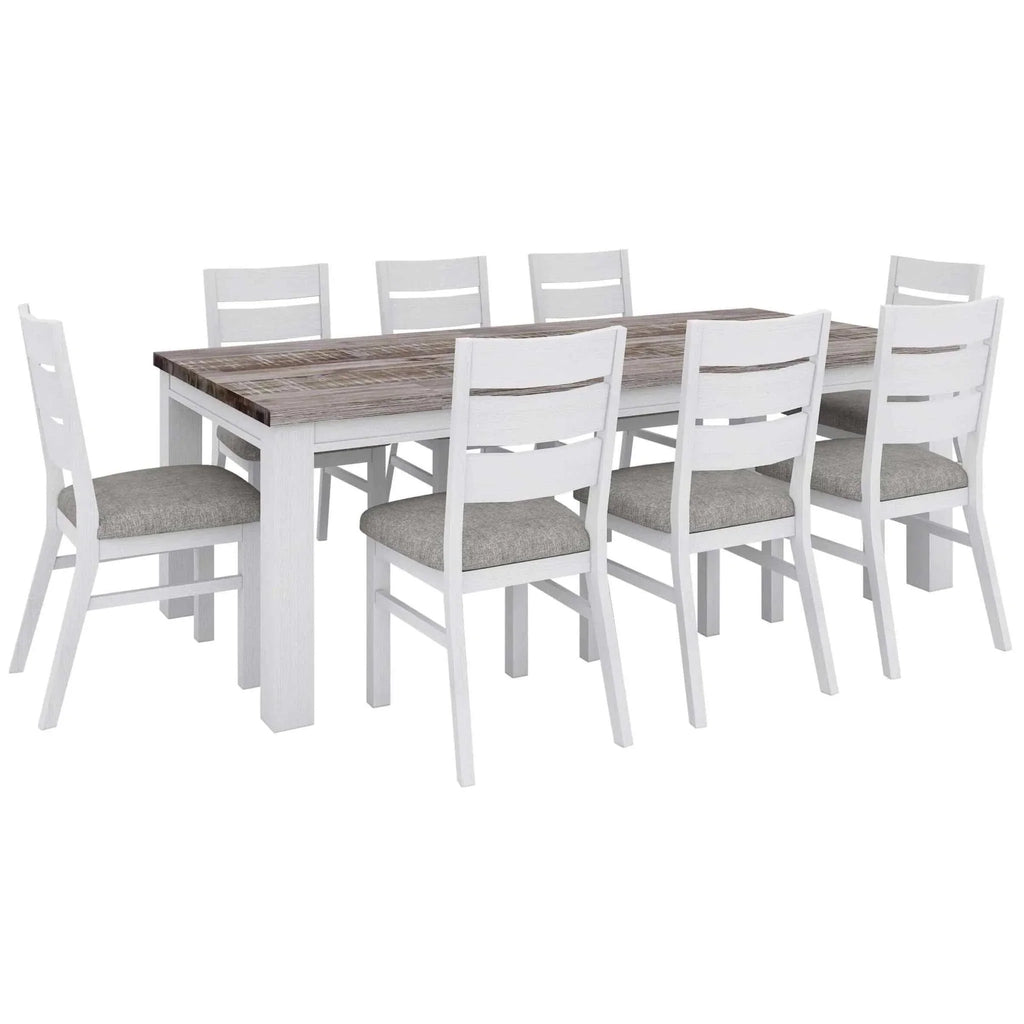 8 seater Dining Table set white-Upinteriors