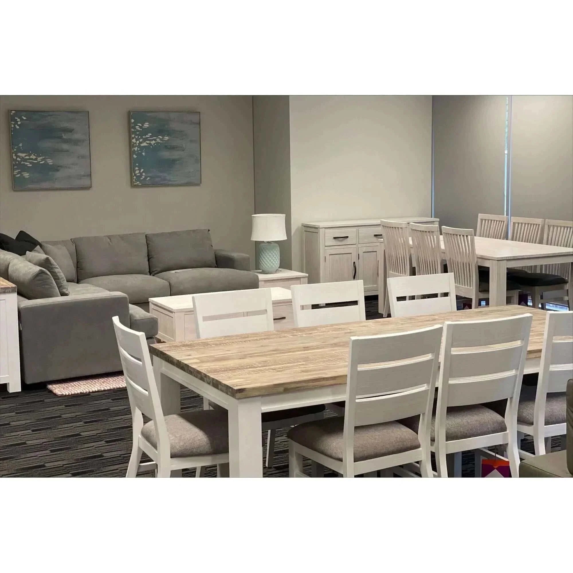 8 seater Dining Table set white