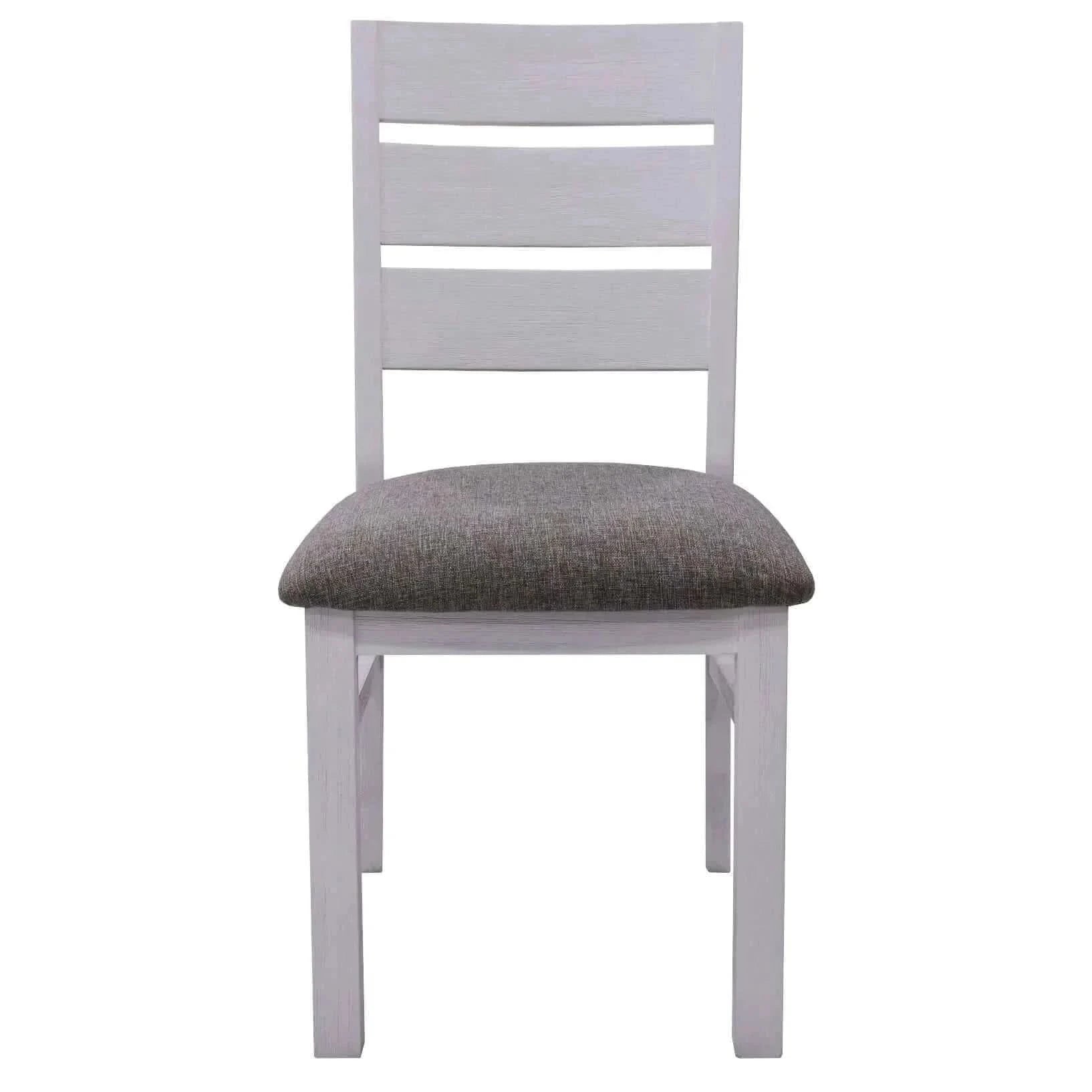 Plumeria Dining Chair Set of 4 Solid Acacia Wood Dining Furniture - Wh