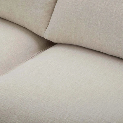 Plushy 2 + 3 Seater Sofa Set Fabric Upholstered Lounge Couch - Stone