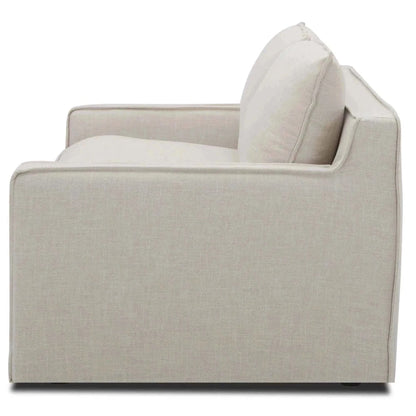 Plushy 2 + 3 Seater Sofa Set Fabric Upholstered Lounge Couch - Stone