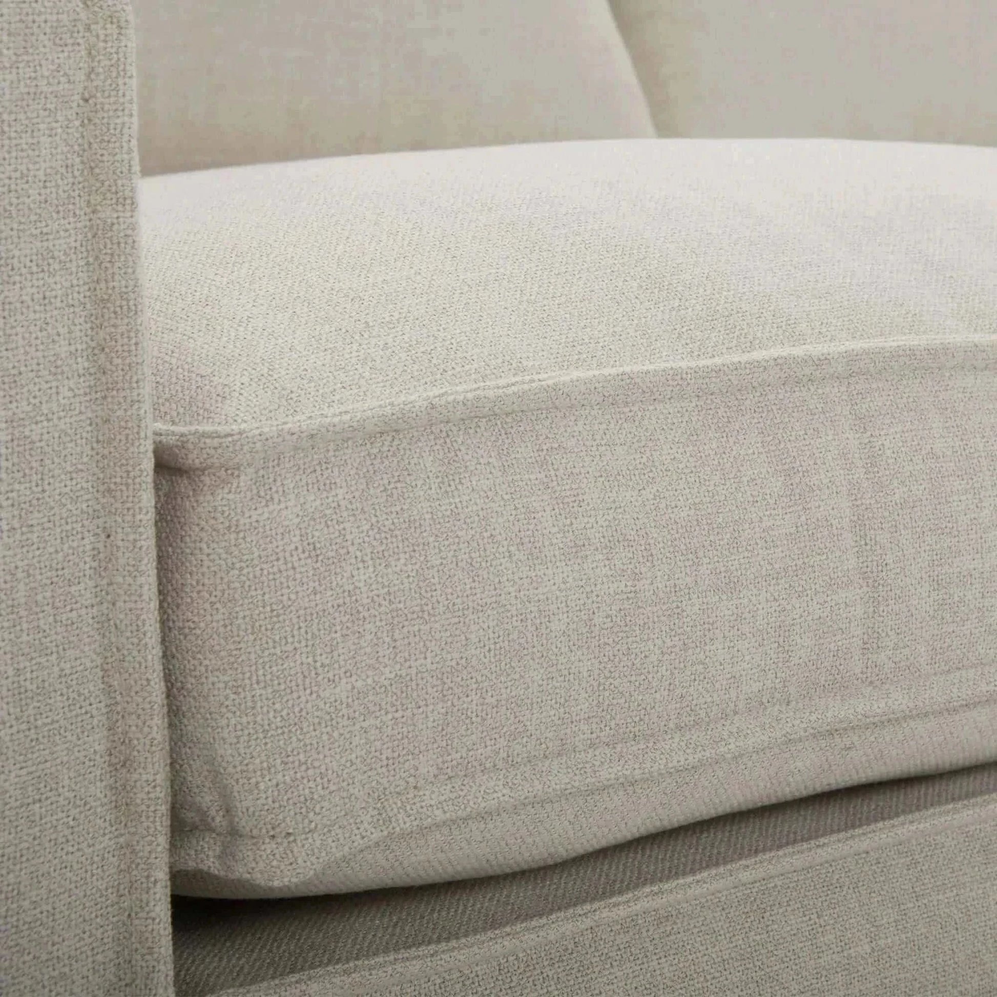 Plushy 2 + 3 Seater Sofa Set Fabric Upholstered Lounge Couch - Stone