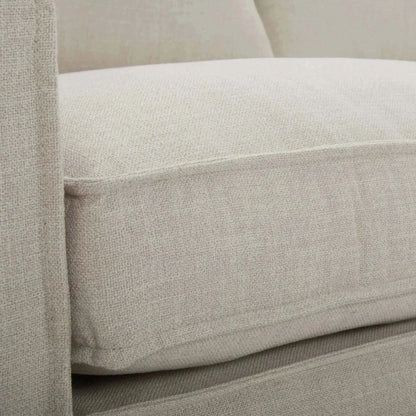 Plushy 2 + 3 Seater Sofa Set Fabric Upholstered Lounge Couch - Stone