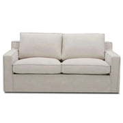 Plushy 2 Seater Sofa Fabric Upholstered Lounge Couch - Stone
