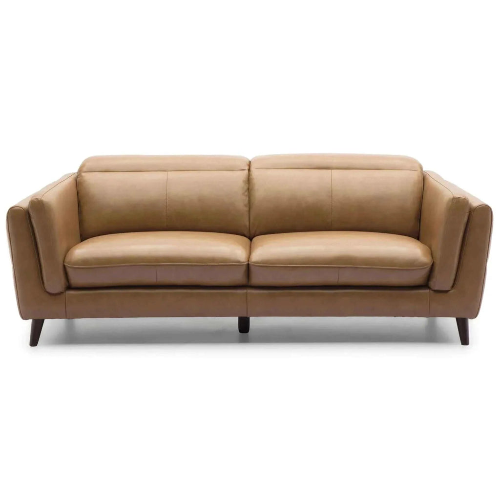 two seater leather sofa-Upinteriors