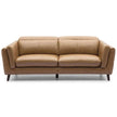 two seater leather sofa