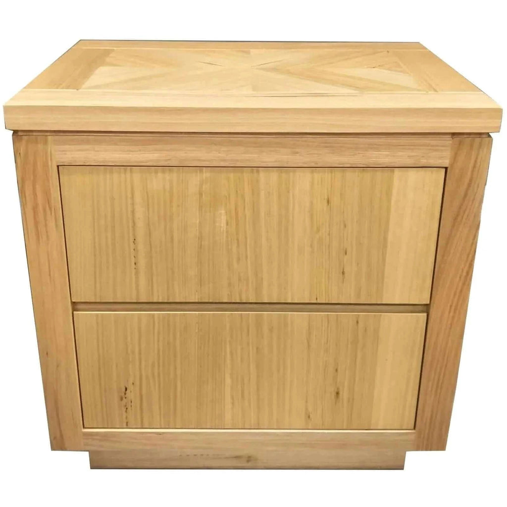 Rosemallow Bedside Table 2 Drawers Storage Cabinet Nightstand End Tables Timber-Upinteriors