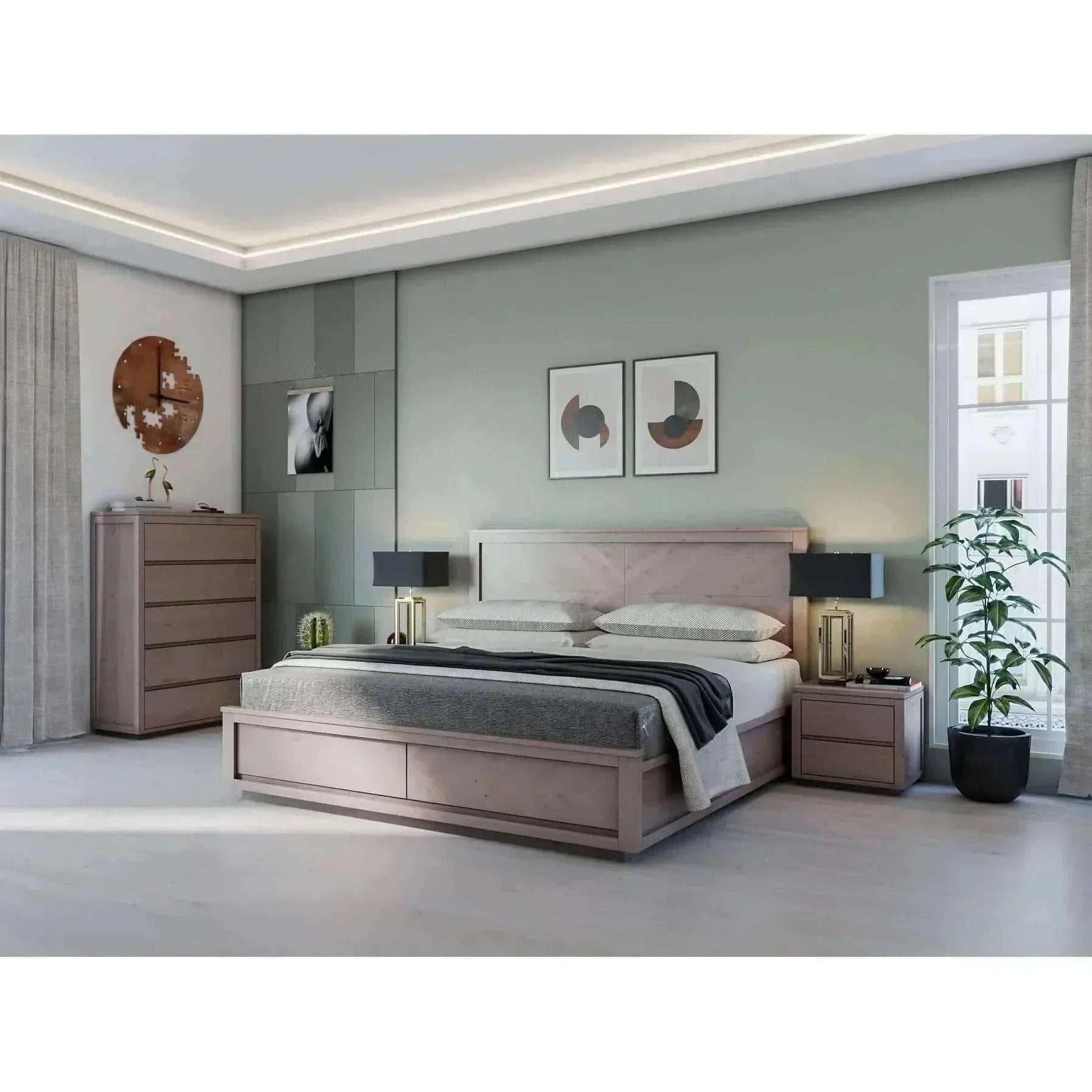 Rosemallow Tallboy 5 Chest of Drawers Solid Messmate Wood Bed Storage 